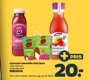 Netto Innocent smoothie eller juice tilbud