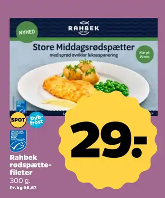 Netto Rahbek rødspættefileter tilbud