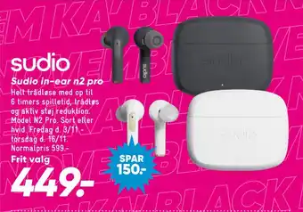 Bilka Sudio in-ear n2 pro tilbud