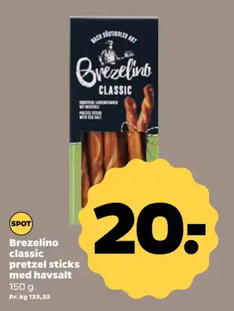 Brezelino classic pretzel sticks med havsalt