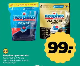 Netto Neophos opvasketabs tilbud