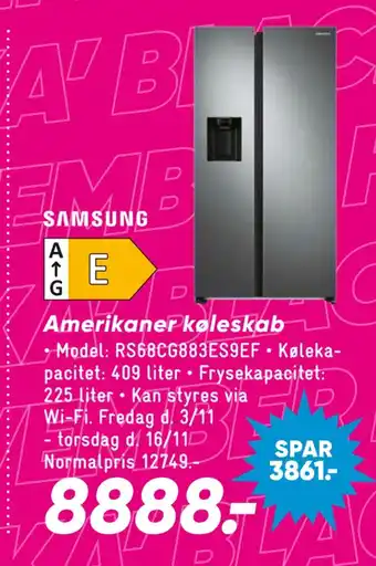 Bilka Amerikaner køleskab tilbud