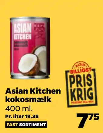 Netto Asian kitchen kokosmælk tilbud
