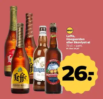 Netto Leffe, hoegaarden eller skovlyst øl tilbud