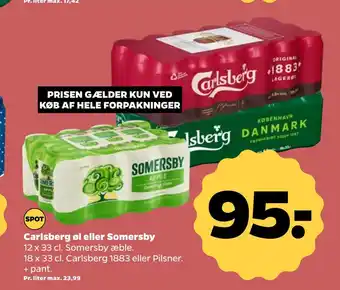 Netto Carlsberg øl eller somersby tilbud