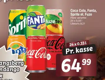 Fakta Tyskland Coca cola, fanta, sprite el. fuze tilbud