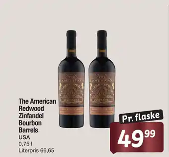 The american redwood zinfandel bourbon barrels