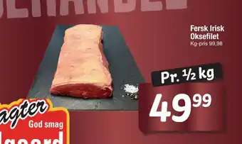 Fakta Tyskland Fersk irisk oksefilet tilbud