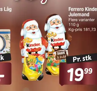 Fakta Tyskland Ferrero kinder julemand tilbud