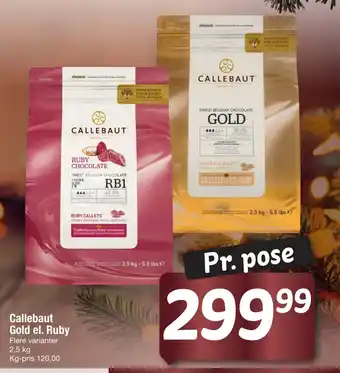 Fakta Tyskland Callebaut gold el. ruby tilbud