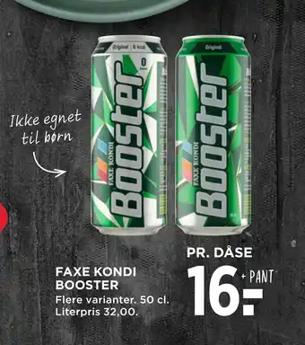 MENY Faxe kondi booster tilbud