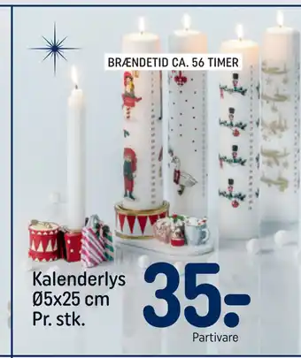REMA 1000 Kalenderlys ø5x25 cm tilbud