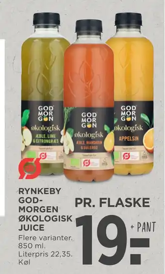 MENY Rynkeby godmorgen økologisk juice tilbud