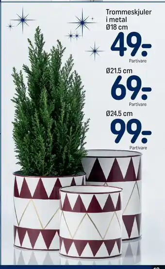 REMA 1000 Trommeskjuler i metal ø18 cm tilbud