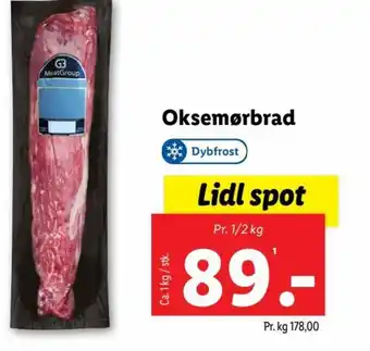 Lidl Oksemørbrad tilbud