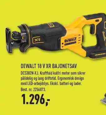 Johannes Fog DEWALT 18 V XR BAJONETSAV tilbud