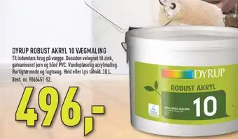 Johannes Fog DYRUP ROBUST AKRYL 10 VÆGMALING tilbud