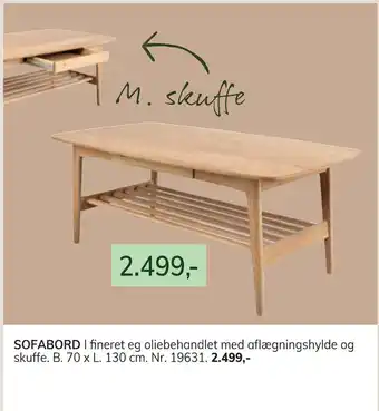 Daells Bolighus Sofabord tilbud