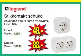 Harald Nyborg Stikkontakt schuko tilbud