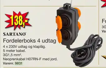 Harald Nyborg Fordelerboks 4 udtag tilbud