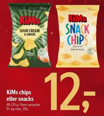Føtex KiMs chips eller snacks tilbud