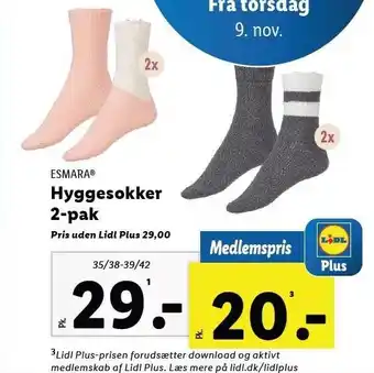 Lidl Hyggesokker 2-pak tilbud