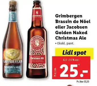 Grimbergen brassin de nöel eller jacobsen golden naked christmas ale