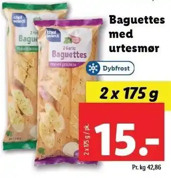 Lidl Baguettes med urtesmør tilbud