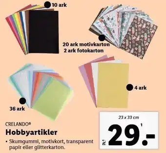 Lidl Crelando hobbyartikler tilbud