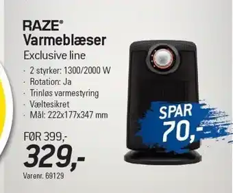 Thansen Varmeblæser tilbud