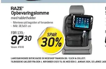Thansen Opbevaringslomme tilbud