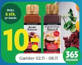 Netto Jensens andesauce eller flæskestegssauce, 250 ml tilbud