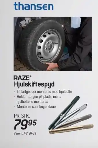 Thansen Hjulskiftespyd tilbud
