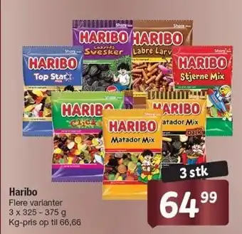 Fakta Tyskland Haribo - 3 stk tilbud
