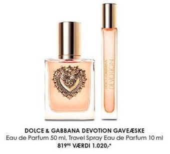 Matas Dolce & gabbana devotion gaveæske tilbud