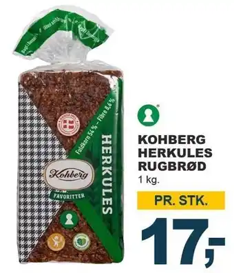 Let-Køb Kohberg herkules rugbrød tilbud