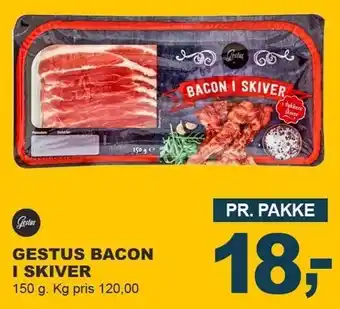 Let-Køb Gestus bacon i skiver tilbud