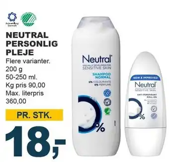 Let-Køb Neutral personlig pleje tilbud