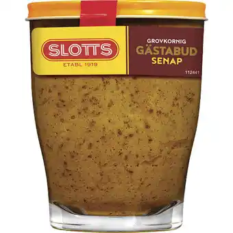 Slotts | stærk & sød sennep | kolonial > sauce, dressing & olier