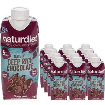 Naturdiet | måltidserstatnings shake chocolate 12-pak | træning & vægt > protein produkter,mellemmåltid & energi,måltidsersta