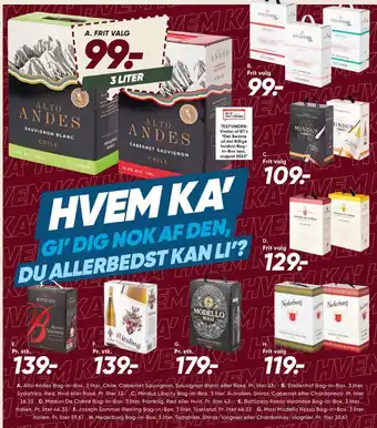 Bilka Ukendt chilensk rødvin tilbud