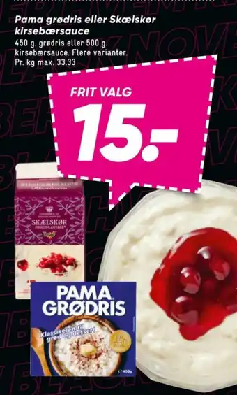 Bilka Pama grødris tilbud