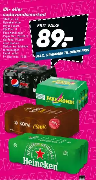 Bilka Heineken øl tilbud