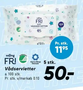 Bilka Salling fri vådservietter tilbud