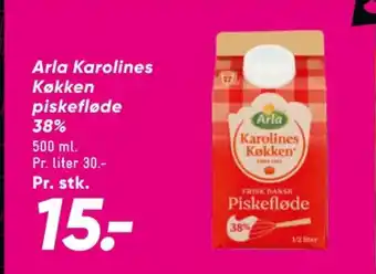 Bilka Karolines piskefløde 38% tilbud