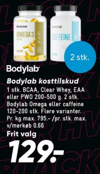 Bilka Bodylab træningstilskud tilbud