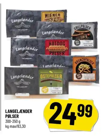 Løvbjerg Langelænder grillpølser tilbud
