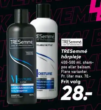 Bilka Tresemmé shampoo tilbud