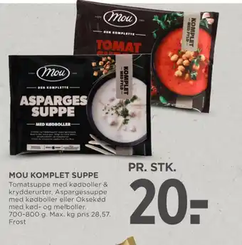 MENY Mou aspargessuppe komplet tilbud