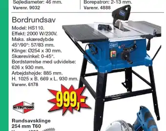 Harald Nyborg Scheppach bordrundsav tilbud